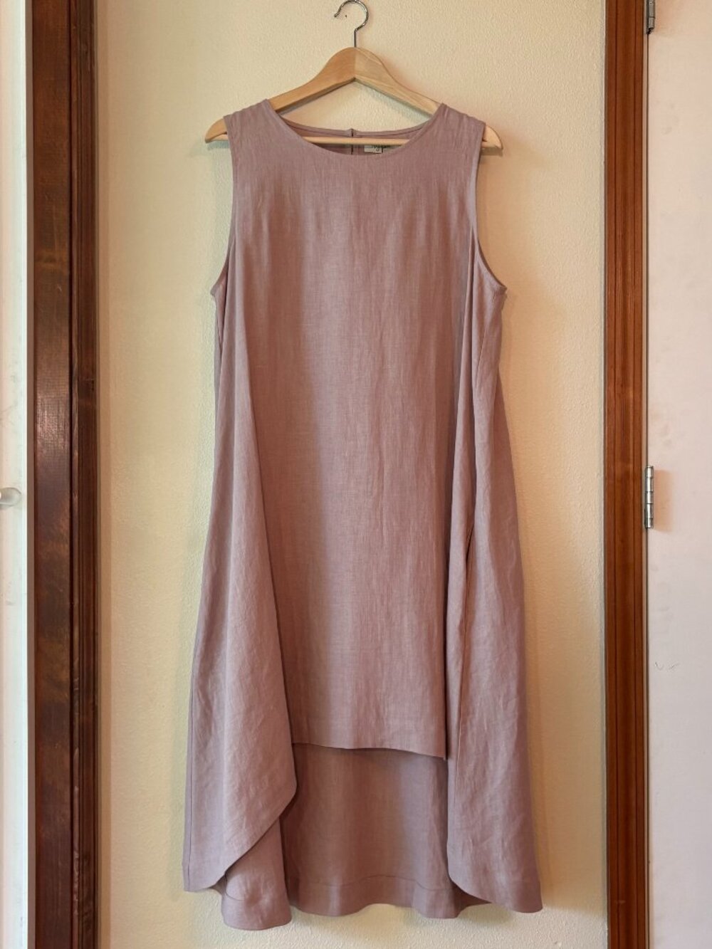 NWT MagicLinen Royal Toscana 100% Linen Dress Summer Woodrose Pockets Size M